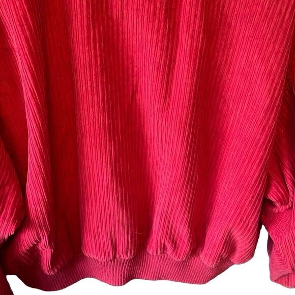 80's Woolrich cherry red corduroy bomber jacket large - Picture 8 of 8